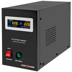 ДБЖ LogicPower LPY-B-PSW-1500VA+ з правильною синусоїдою 24V 10A/15A 1500VA+ 1.05 кВт (202260)