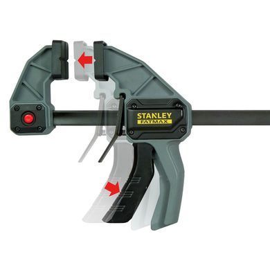 Струбцина FatMax L триггерная з максимальним зусиллям стиснення 135 кг STANLEY FMHT0-83235 1516093 фото