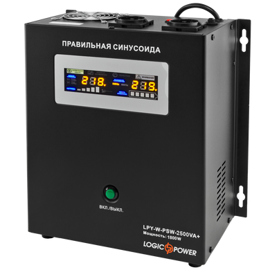 ДБЖ LogicPower LPY-W-PSW-1500VA+ з правильною синусоїдою 24V 10A/15A 1500VA+ 1.05 кВт (202257)