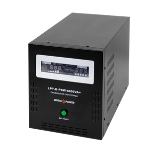 ДБЖ LogicPower LPY-B-PSW-6000VA+ з правильною синусоїдою 48V 10A/20A 6000VA+ 4.2 кВт (202264)