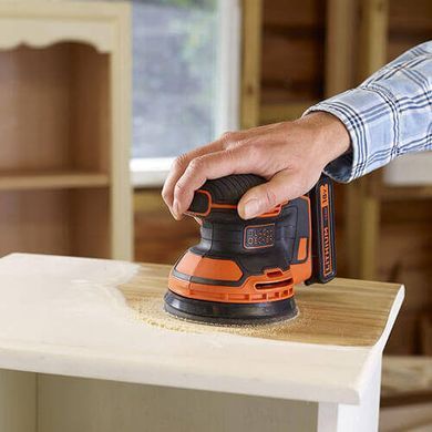 Шлифмашина эксцентриковая аккумуляторная BLACK+DECKER BDCROS18 1514965 фото