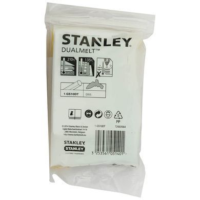 Термоклей DualTemp диаметром 7 мм, двухтемпературный для клеевого пистолета STANLEY 1-GS10DT 1516248 фото