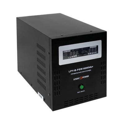 ДБЖ LogicPower LPY-B-PSW-6000VA+ з правильною синусоїдою 48V 10A/20A 6000VA+ 4.2 кВт (202264)