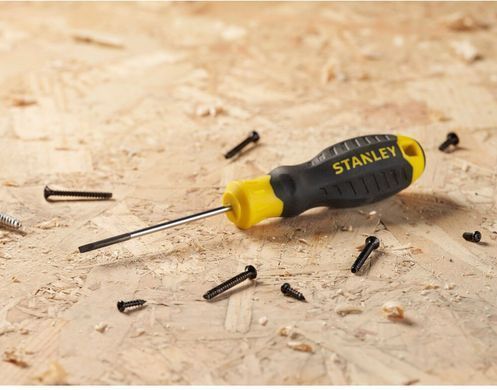 Викрутка Cushion Grip довжиною 60 мм з паралельним жалом під шліц SL 2.5 STANLEY STHT16151-0 1515900 фото