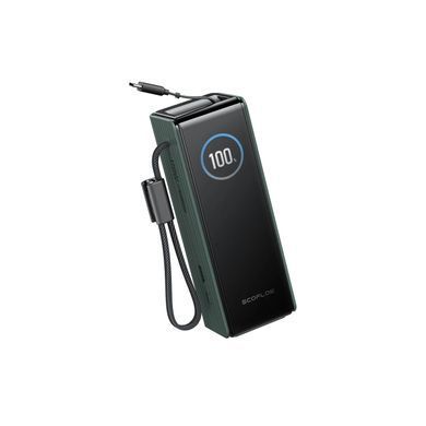 Павербанк EcoFlow RAPID Power Bank с кабелями 25000mAh зеленый 1540263 фото