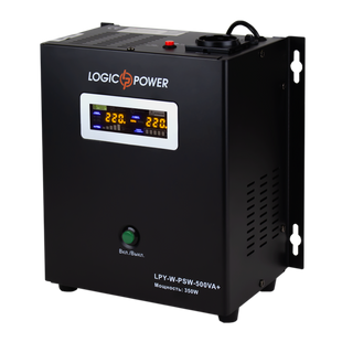 ДБЖ LogicPower LPY-W-PSW-500VA+ з правильною синусоїдою 12V 5A/10A 500VA+ 350 Вт (202251)