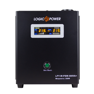 ДБЖ LogicPower LPY-W-PSW-500VA+ з правильною синусоїдою 12V 5A/10A 500VA+ 350 Вт (202251)