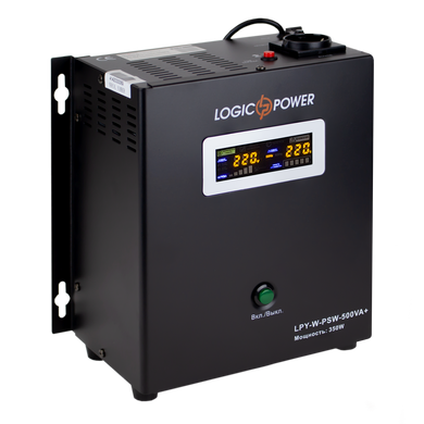 ДБЖ LogicPower LPY-W-PSW-500VA+ з правильною синусоїдою 12V 5A/10A 500VA+ 350 Вт (202251)