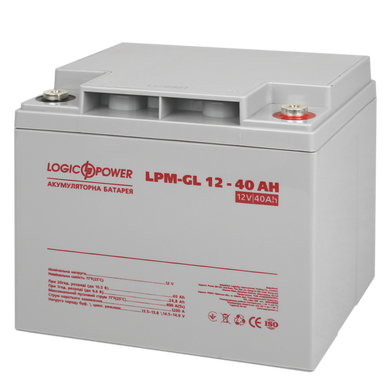 Акумуляторна батарея LogicPower LPM-GL Гелевий 12V (40 А·г) (202285)