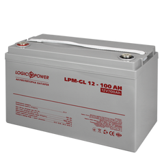 Аккумуляторная батарея LogicPower LPM-GL Гелевый 12V (100 А·г) (202287)