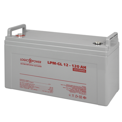 Акумуляторна батарея LogicPower LPM-GL Гелевий 12V (120 А·г) (202288)