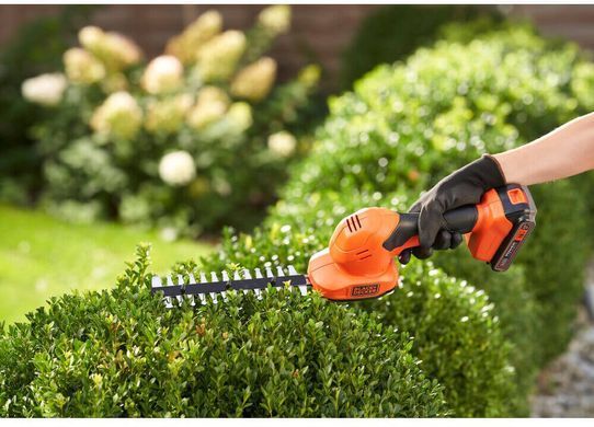 Кущоріз-ножиці акумуляторні BLACK+DECKER BCSS18D1 1513889 фото