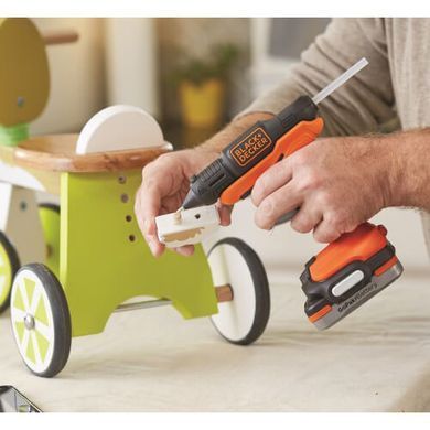 Пистолет клеевой аккумуляторный BLACK+DECKER BDCGG12N 1514842 фото