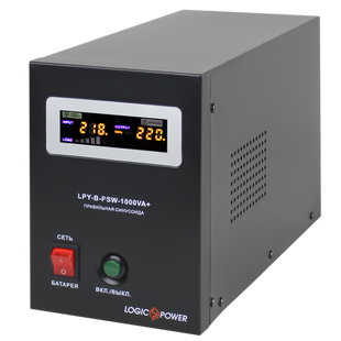 ДБЖ LogicPower LPY-B-PSW-1000VA+ з правильною синусоїдою 12V 10A/20A 1000VA+ 700 Вт (202255)