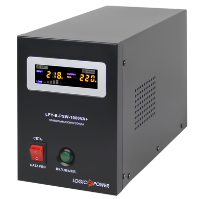 ИБП LogicPower LPY-B-PSW-1000VA+ с правильной синусоидой 12V 10A/20A 1000VA+ 700 Вт (202255)